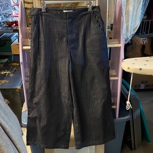 Mika Vargas Black Wide-Leg Pants